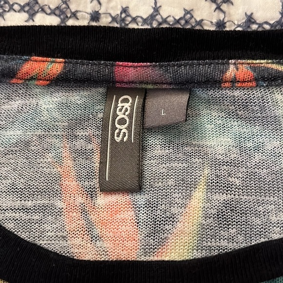 ASOS Men’s Bird Of Paradise Floral Short Sleeve Shirt - Picture 4 of 7